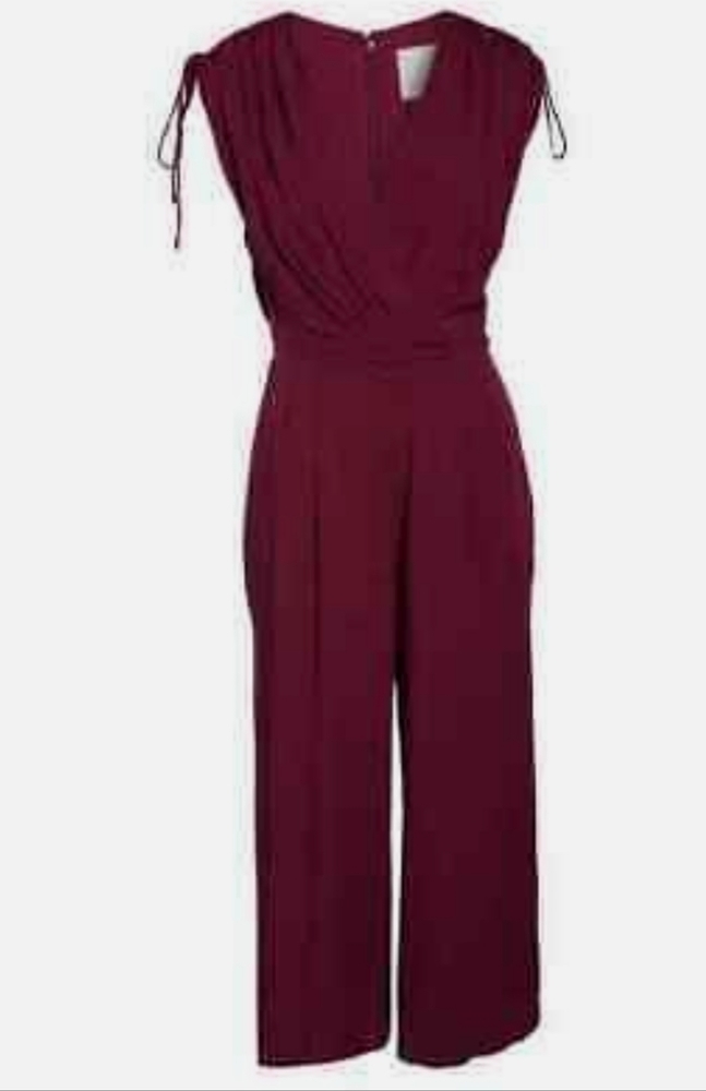 GAL Meets Glam Luella Ruched Shoulder Crop Wide Leg Jumpsuit - Picture 5 of 16